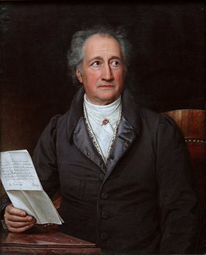 Goethe. Pintura a óleo de Joseph Karl Stieler (1828). Fonte Google. Clique para ampliar.