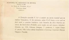 Convite para o recital de 1959. Clique para ampliar.