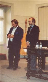Jorge Peixinho apresenta J.E.M. Recital no Conservatório Nacional em Lisboa. 03 de Fevereiro de 1992. Clique para ampliar.