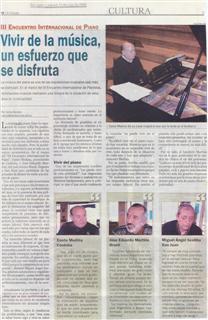 Entrevista publicada em El Zonda, San Juan, 13/07/09. Clique para ampliar.