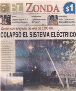 Jornal El Zonda, San Juan, 12/07/06. Clique para ampliar.