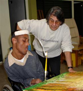 Mestre Luca Vitali e Evilásio Cândido. Dezembro de 2009. Clique para ampliar.