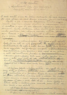 Página manuscrita de Guerra Junqueiro. Extraído de A Música de Junqueiro, pág. 34. Clique para ampliar.