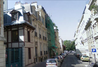 Rue Jacques Bingen, hoje. Créditos: Google Maps. Clique para ampliar.
