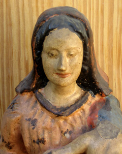Nossa Senhora com Menino - terracota. Dito Pituba, séc. XIX. Foto: J.E.M.